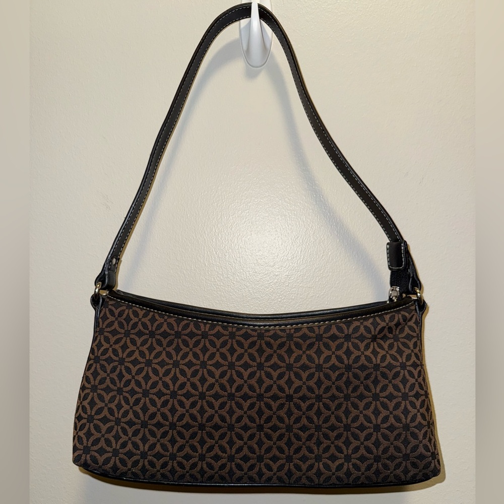 Relic Brown and Black Geometric Patterned Shoulder Bag - Picture 1 of 4